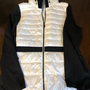 Calvin Klein Mixed Media Hooded Perfornance Jacket
